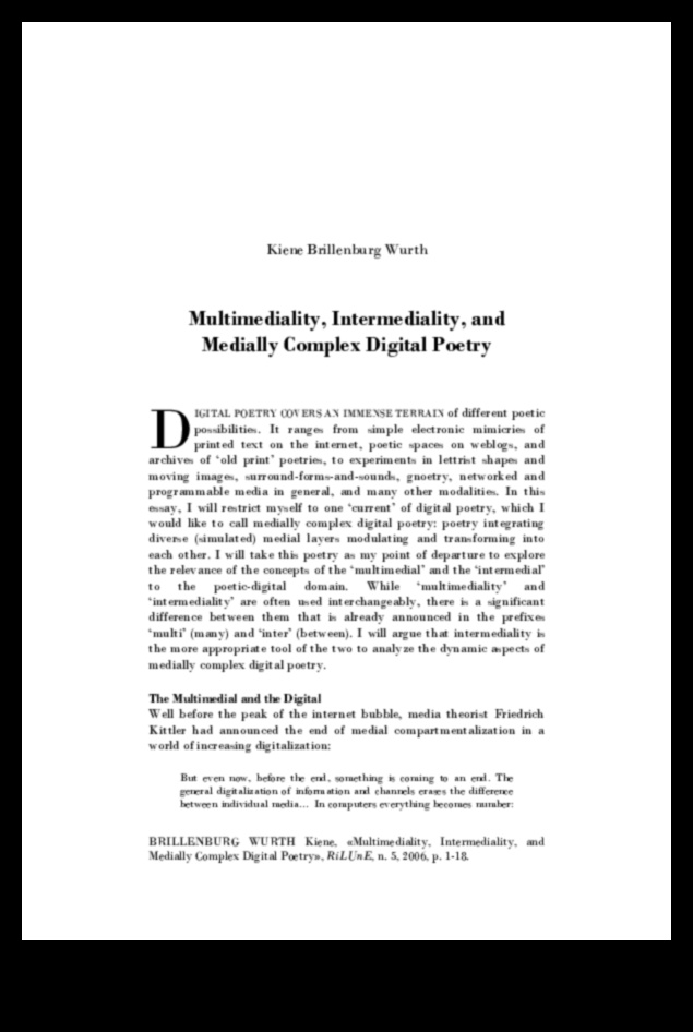 Виртуална поезия: Езикът на виртуалната артистичност