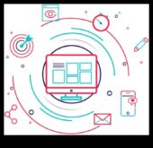 Езикът в съответствие с интернет дизайна, общуващ чрез използването на пиксели Визуално информация за елементите и правилата в съответствие с интернет дизайна