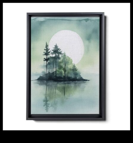 Лекомислено платно, рисуващо изображение според спокойствие с облекчаване според стреса